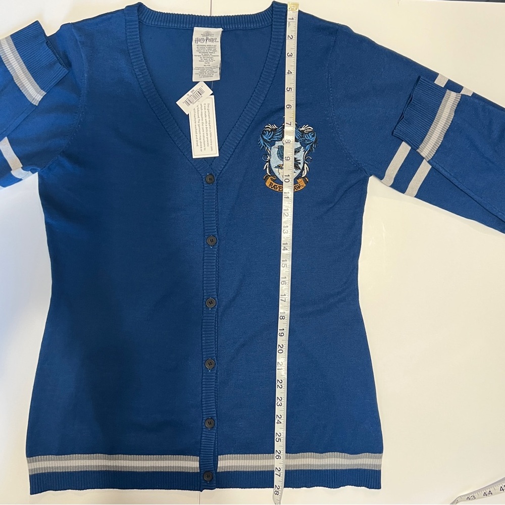 Harry Potter Ravenclaw Cardigan Blue Size XL Casual Spring Preppy Academia - Picture 9 of 10